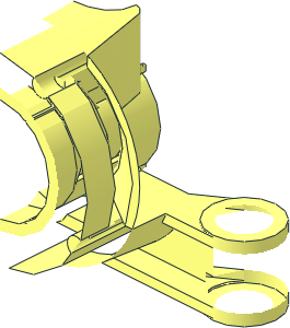 ~Technic Steering Wheel Bearing with 2 Pegholes & 2 Axleholes Arms Half ~Technic Steering Wheel Bearing with 2 Pegholes & 2 Axleholes Arms Half
