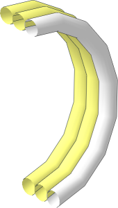 ~Electric Cable Triple 3LDU with One White Lead Half Coil