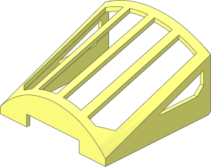 ~Windscreen  4 x  4 x  2 with Integral Glass - Frame