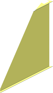 ~Slope Brick 55  1 x  6 x  5 - Half Inside