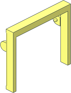 ~Garage Door Frame 1 x 6 x 4 without Studs - without Tabs ~Garage Door Frame 1 x 6 x 4 without Studs - without Tabs
