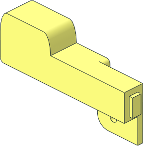 ~Garage Door Counterweight with Pin Hole Right