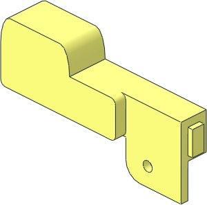 ~Garage Door Counterweight with Pin Hole Left