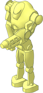 Minifig Mechanical SW Super Battle Droid with Blaster Arm