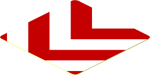 Sticker  1.8 x  1.8 with Red and White Chevrons