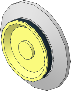 ~Train Wheel 9V with Electrical Contact ~Train Wheel 9V with Electrical Contact