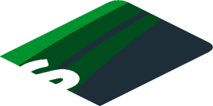 ~Sticker  0.8 x  4.0 with White "PETRONAS" on Black and Green Background Right - First Face