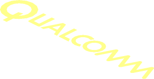 Logo Qualcomm Text from 1985 to 2018