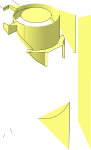 ~Brick  2 x  2 x  1.667 with Hole for Worm Screw  6L  1/4