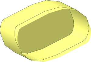 ~Brick  2 x  2 x  1.667 with Hole for Gear Worm Screw  6L Thread  1/4