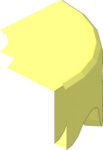 ~Plate Round  2.5 x  2.5 with Melting Drops on Sides Quarter