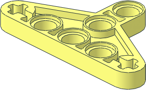 Technic Beam  5 x  3 x  0.5 Liftarm Triangle