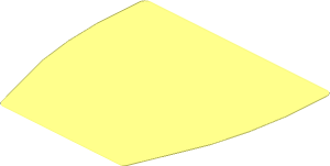 ~Sticker  2.6. x  1.8 with Ford and Lego Logos and Gold Stripes on Black Background - Bottom Face