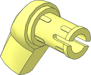 Minifig Arm Half Giant Right with Friction Pin