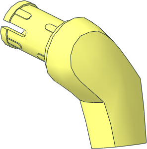 Minifig Arm Half Giant Left with Friction Pin