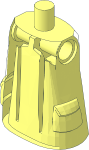 ~Minifig Torso Half Giant without Front and Back Surface