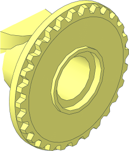 ~Hose Reel  2 x  2 with Stud and Pin Holes Half