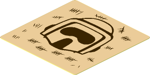 Sticker  1.8 x  1.8 with SW Scout Trooper Helmet and Tally Marks