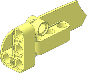 Technic Panel Fairing Smooth #4 (Medium) with Sponsorship Logos, Black, Lime, Red and White Stripes Sticker