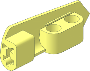Technic Panel Fairing Smooth #21 (Thin Short) with Red Line, Lime Dots and "TRANS missions" Logo Sticker