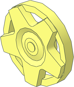 Wheel Rim 11 x 18 Front with  5 Wide Spokes