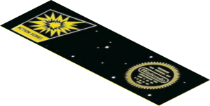 Sticker  5.9 x  1.9 with "Bottom NES Mario Bros Cartridge"