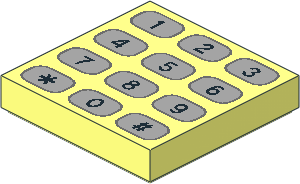 Tile  2 x  2 with Phone Keypad Pattern