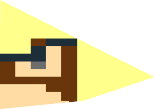 ~Tile  1 x  1 Corner Round with Super Mario Pixelated Goomba Face Pattern