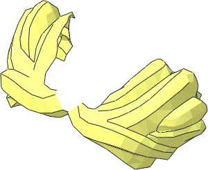 ~Minifig Body with Moustache, Goggles and Nose - Moustach