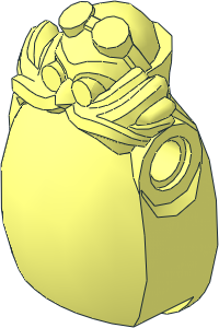 Minifig Body with Moustache, Goggles and Nose