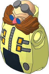 Minifig Body with Dark Orange Moustache, Silver Goggles and Coral Nose Pattern