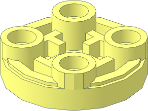 ~Tile  2 x  2 Round Inverted with Groove without Patternable Surfaces