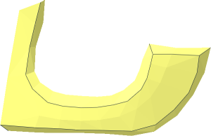 ~Minifig Helmet with Cheek Guard and Neck Protector Front Half