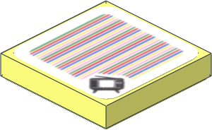 Tile  2 x  2 with Super Mario Scanner Code Television Pattern