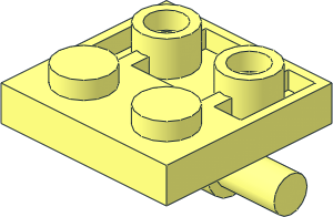 Plate  2 x  2 with Horizontal T-Bar Below