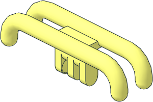 Train Pantograph Shoe with Three Finger Hinge