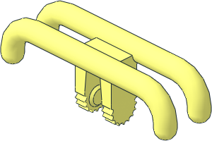 Train Pantograph Shoe with Locking Hinge