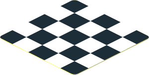 =Sticker  1.8 x  1.8 Chequered