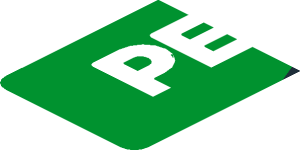 ~Sticker  0.8 x  4.0 with White "PETRONAS" on Black and Green Background Right - Fourth Face