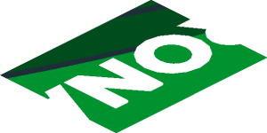 ~Sticker  0.8 x  4.0 with White "PETRONAS" on Black and Green Background Left - Third Face