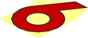 ~Sticker  0.8 x  7.8 with Black "44 Mercedes F1 W07 Hybrid 6" on Grey Background - Red Number 6 with Partial Outerbox