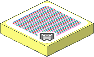 Tile 2 x 2 with Bar Code and Fliprus Pattern