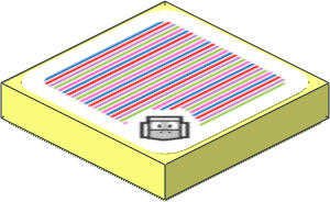 Tile 2 x 2 with Bar Code and Ice Bro Pattern