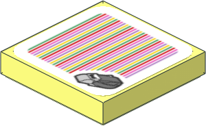 Tile 2 x 2 with Bar Code and Cooligan Pattern