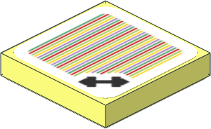 Tile 2 x 2 with Bar Code and Gym / Dumbbell Pattern