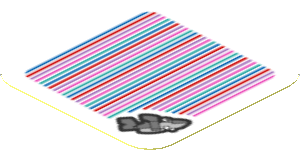 Sticker 1.8 x 1.8 with Bar Code and Snaggles / Shark