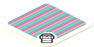 Sticker 1.8 x 1.8 with Bar Code and Diddy Kong