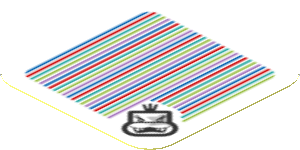 Sticker 1.8 x 1.8 with Bar Code and Morton