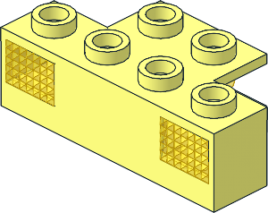 Electric Light Prism 1 x 4 Holder with Trans-Yellow Prism Electric Light Prism 1 x 4 Holder with Trans-Yellow Prism