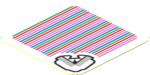 Sticker 1.8 x 1.8 with Bar Code and Bone Piranha Plant